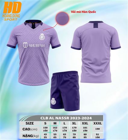 Áo Bóng Đá Câu Lạc Bộ Al Nassr Xanh Ya 2022-2023